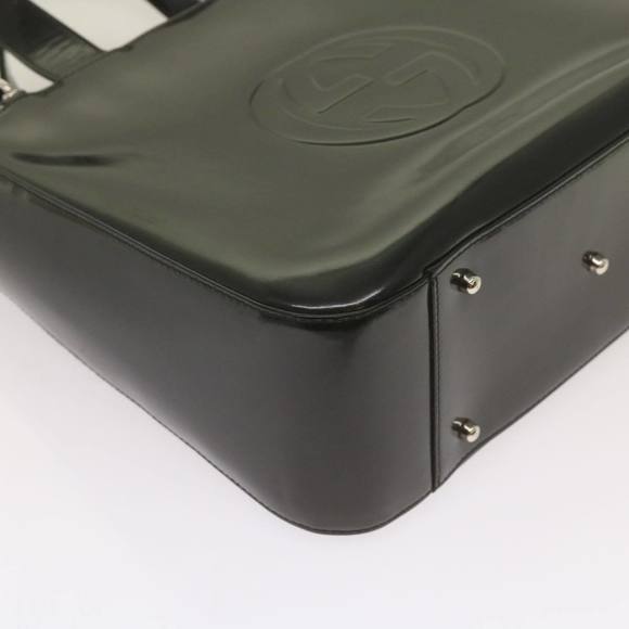 GUCCI Hand Bag Leather 2way Black 000 1013 0504 Auth ep3538 - Picture 16 of 16